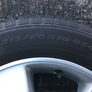 スタッドレスタイヤ、ホイール付、非金属チェーンも付けます。の画像