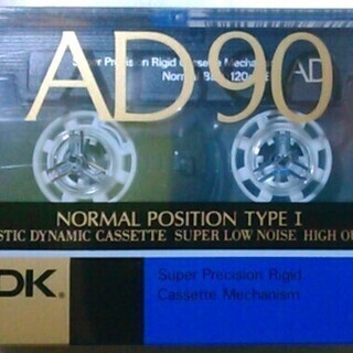 【希少】カセットテープ TDK AD90(２パックセット)×５の画像
