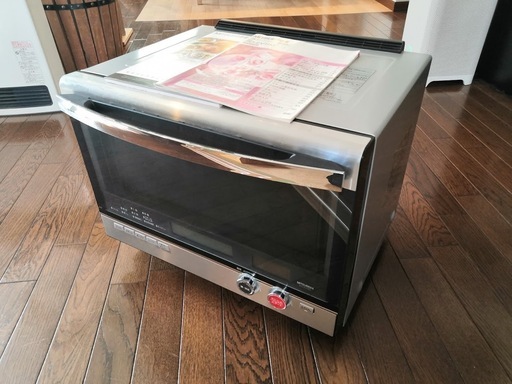 【オーブンレンジ】三菱電機RO-EV100-S【動作品、経年に伴う汚れあり】