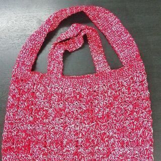 手編みバックの画像