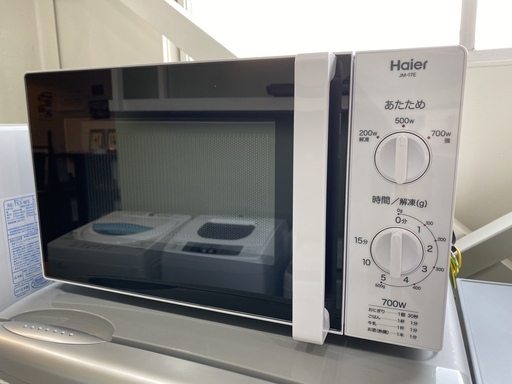 電子レンジ ハイアール Haier JM-17E 2015年製 白 中古品