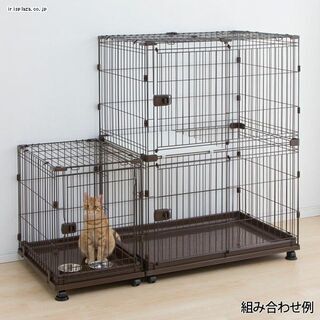キャットケージ 2段 ケージ サークル コンビネーションサークル...