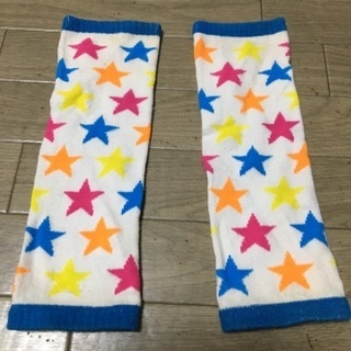 合わせやすいPOPなスター柄レッグウォーマー☆の画像