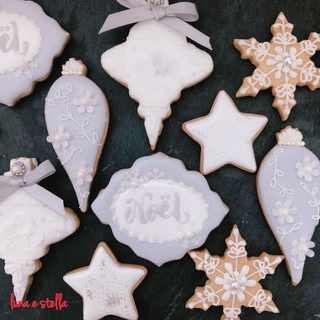 アイシングクッキー　クリスマスオーナメント
