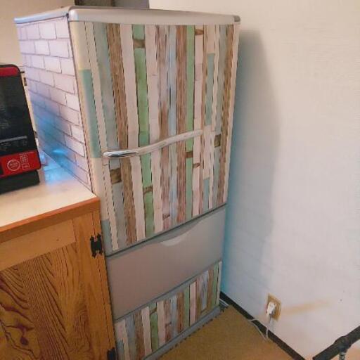 1～3人用 DIYシート張り付き冷蔵庫