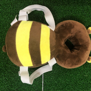 赤ちゃんのごっつん防止やわらかリュック　ミツバチ