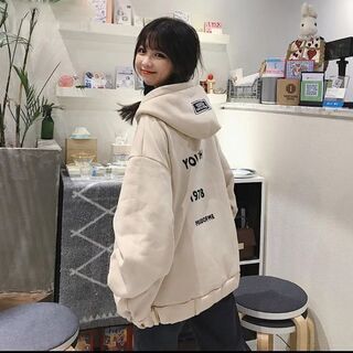 韓国 オルキャン 裏起毛 パーカーの画像