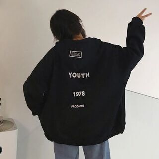 韓国 オルキャン 裏起毛 パーカーの画像