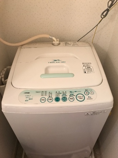 洗濯機　TOSHIBA 5kg