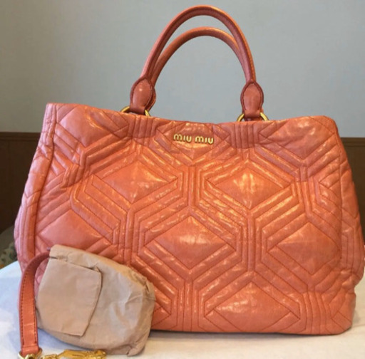 miu miu ハンドバッグ(ショルダー付)
