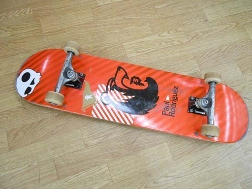 PaulRodriguez スケートボード レッド×ブラック 全長81㎝ 髑髏 熊 THUNDER スケボー ポールロドリゲス ☆ PayPay(ペイペイ)決済可能 ☆ 札幌市 清田区 平岡