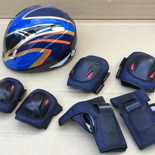 ＜ほぼ新品＞幼児、児童用ヘルメット・53～54cm ブルー、プロ...