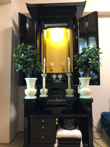 創価学会 仏壇 電動式開閉➕仏具一式