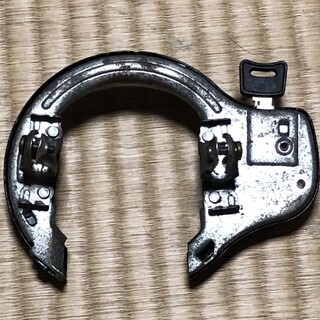 自転車　後輪用ロック　リング錠　盗難防止に！の画像