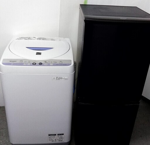 生活家電セット　冷蔵庫　洗濯機　どっちでもドア　シャープ　カビない穴無しドラム