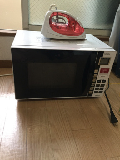 電子レンジ（山善）、アイロン（TOSHIBA）売ります