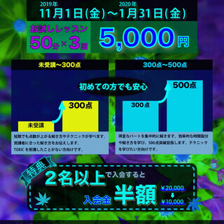 TOEIC 初心者向け キャンペーン