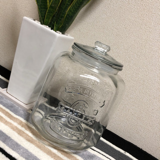お洒落なガラスジャー♡11L.米びつ
