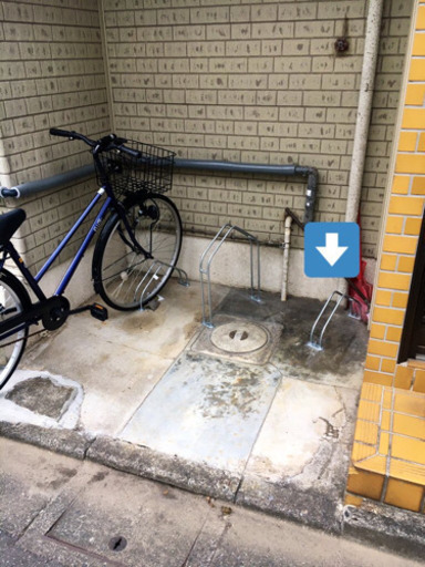 駐輪スペースの整理・ボルト固定