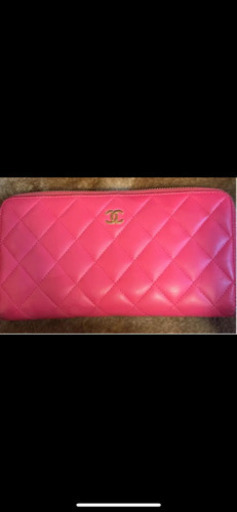 CHANEL マトラッセ　ラウンドファスナー財布