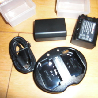新品　newmowa バッテリー2個＆充電器　BC-QZ1 α7...