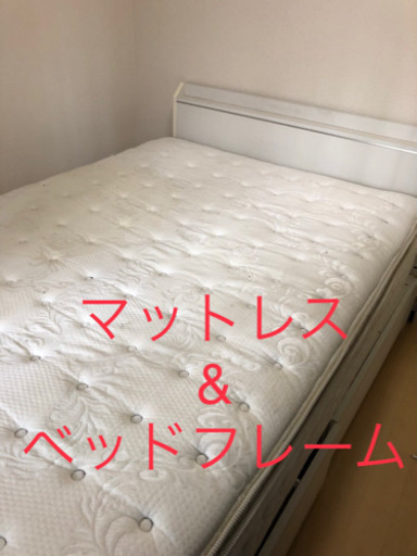 【引渡決定済み】ニトリのダブルベッド（Nスリープ プレミアム・深型引き出し）