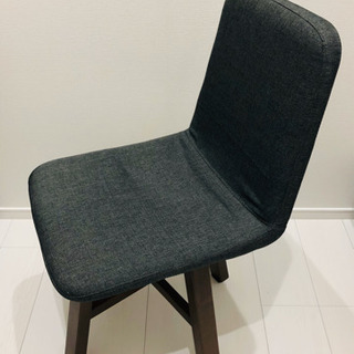 回転ダイニングチェア グレーの画像