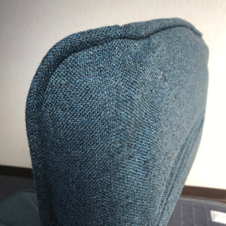 ハイバック座椅子　ブルー　おしゃれの画像