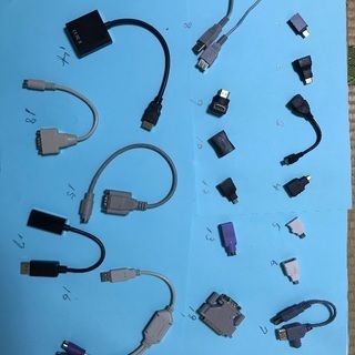 分配器・各種延長ケーブル・各種コネクタ他