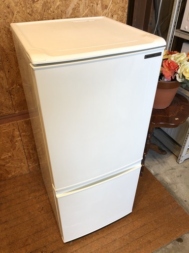 【管理KRR105】SHARP SJ-14R 137L 2ドア冷凍冷蔵庫 2009年