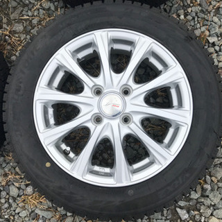 ★軽自動車用スタッドレス！BLIZZAK VRX2 2017年製造★アルミ付の画像