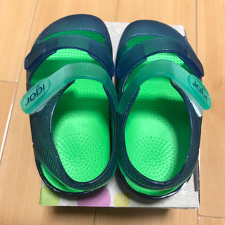 igor イゴールサンダル12cm ネイビーグリーンの画像