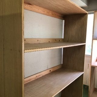 木製棚  あげます  頑丈  歪まない 倒れない 0円 