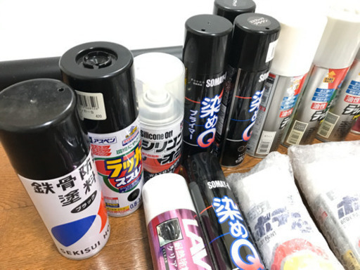 塗装 缶スプレー ホワイト クリアー ボカシ剤 染めQ 耐熱クリアー プラサフ コンパウンド