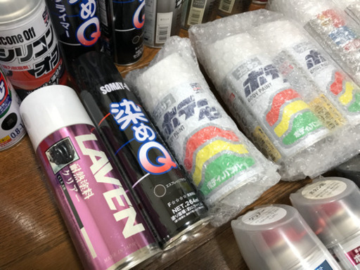 塗装 缶スプレー ホワイト クリアー ボカシ剤 染めQ 耐熱クリアー プラサフ コンパウンド