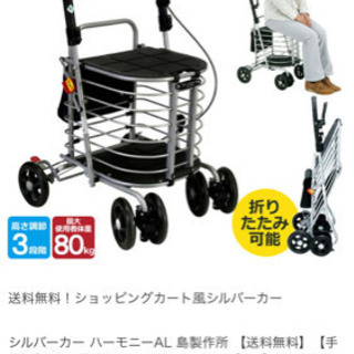 シルバーカー.ショッピングカート.座れる大容量畳める.平成３１年...