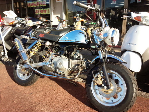 NO.2986　モンキー （Ｍｏｎｋｅｙ）　フルカスタム　前後ディスクブレーキ　メッキ　☆彡