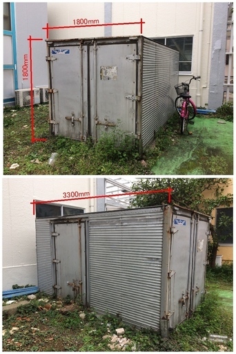 トラックのアルミコンテナ　現物確認できます！