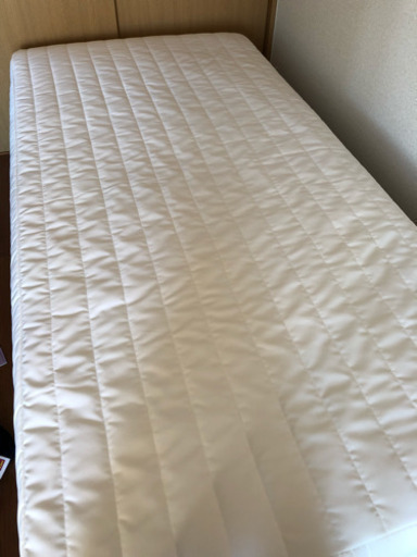 【無印MUJI】ポケットコイル 脚付きマットレス◆シングルベッド
