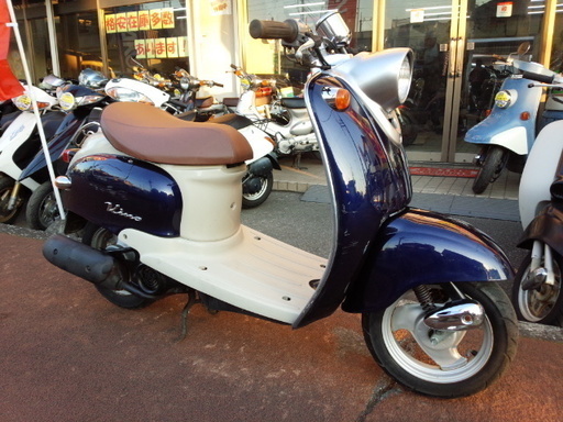 NO.2992　ビーノ（ＶＩＮＯ） ２サイクルエンジン　シャッターキー付き　後期モデル　ネイビー　☆彡