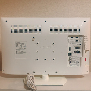 テレビ 24インチ SHARPの画像