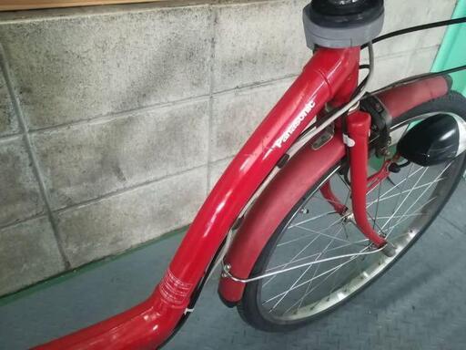 電動自転車 パナソニック ギュット 赤 子供乗せ 3人乗り適合 大容量