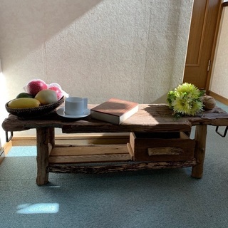 流木のベンチハンドメイドスツール