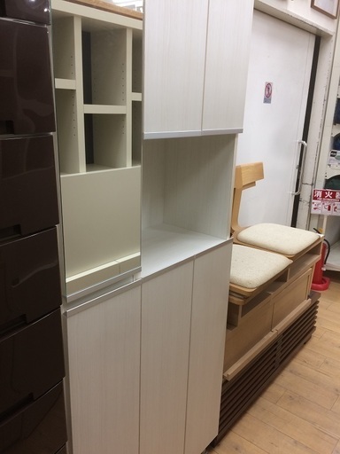 大容量！鏡付のシューズボックスです！