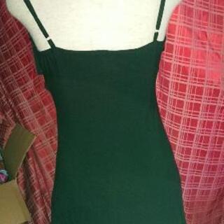 キャミソールワンピースパーティードレス黒の画像