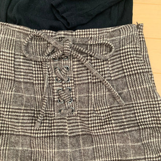 チェックリボン　ショートパンツの画像