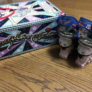 【新品、未使用】イレギュラーチョイス　猫　ヒール　ブルー　紺色