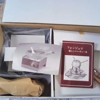 ☆(新品・未使用品)チーズフォンデュ チョコレートフォンデュ鍋セ...