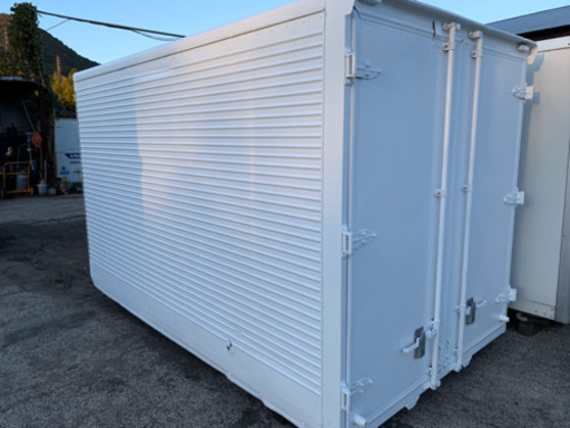 No.315 アルミバン 2ｔ アルミ箱 バイク倉庫 トラックコンテナ コメ保管庫 物置 DYI