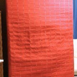 【無料！】足つきベッド★マットレス★レッド　赤